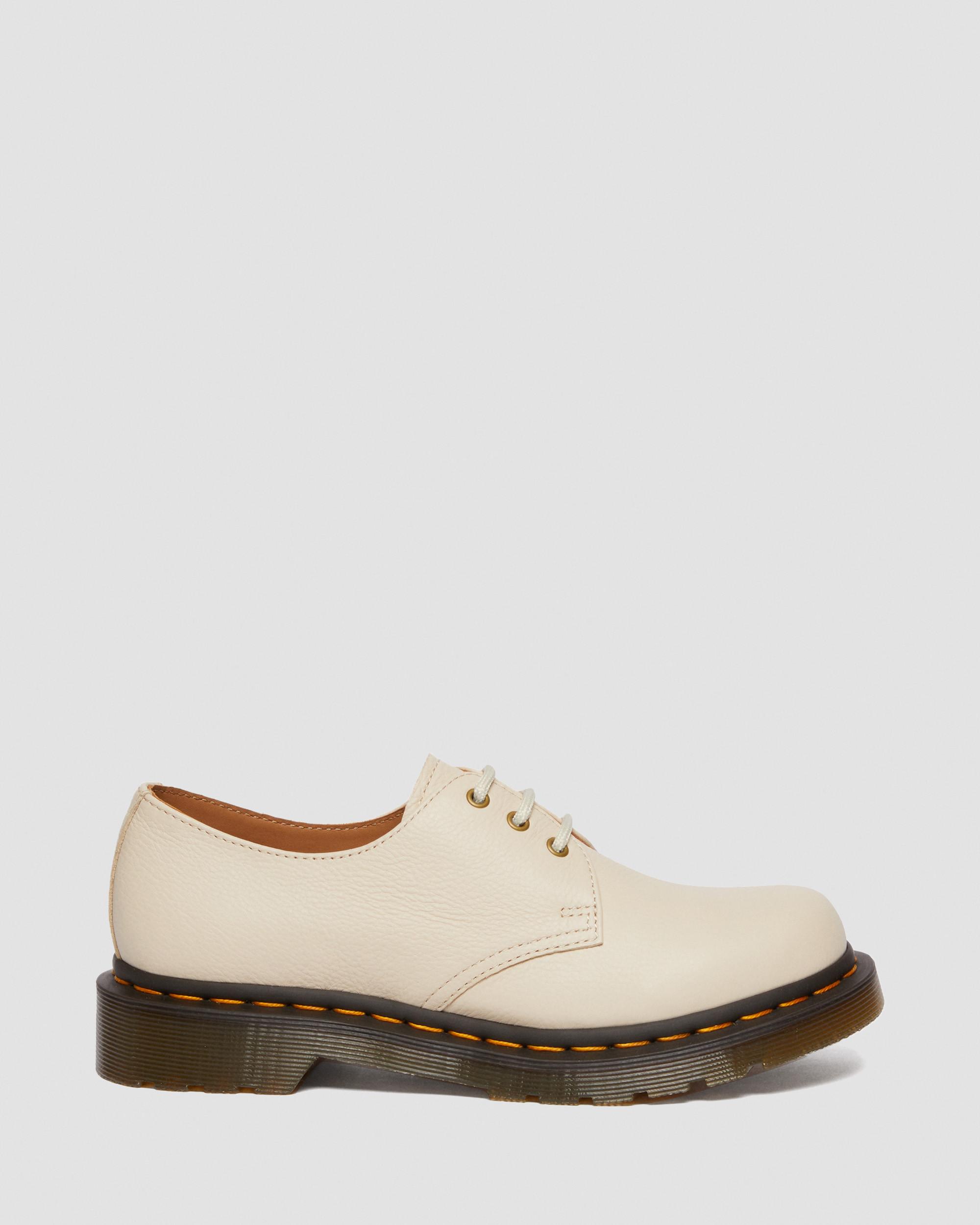 1461 Virginia Leather Oxford Shoes in Parchment Beige | Dr. Martens