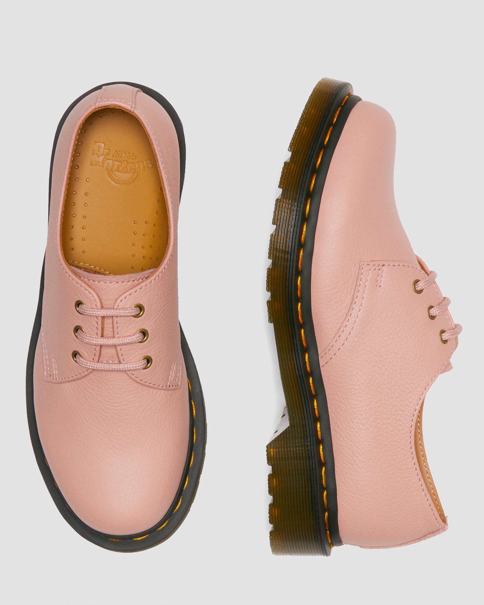 1461 Women's Virginia Leather Oxford Shoes in Peach Beige