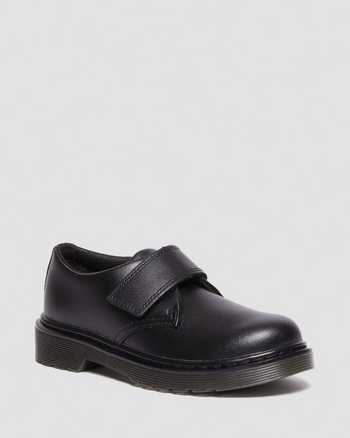 Junior Kamron Leather Strap Velcro Oxford Shoes