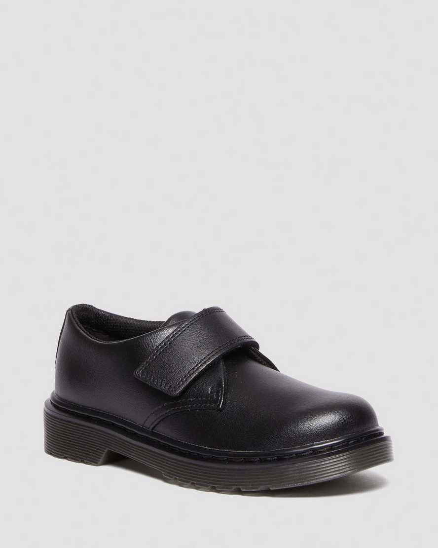Dr. Martens Cuir Souple Kamron T Lamper Junior Chaussures en Noir, Taille: 28.5