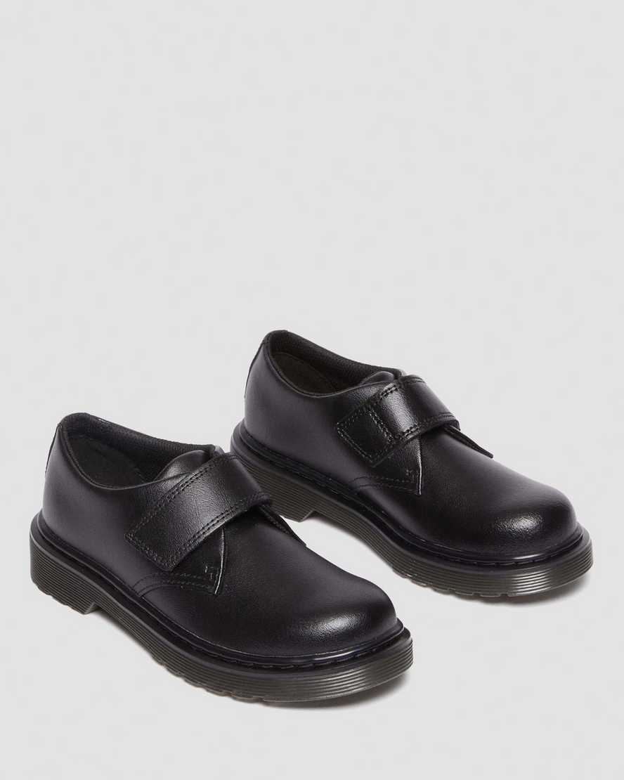 KAMRON JUNIOR LEATHER RIP TAPE SHOES | Dr Martens
