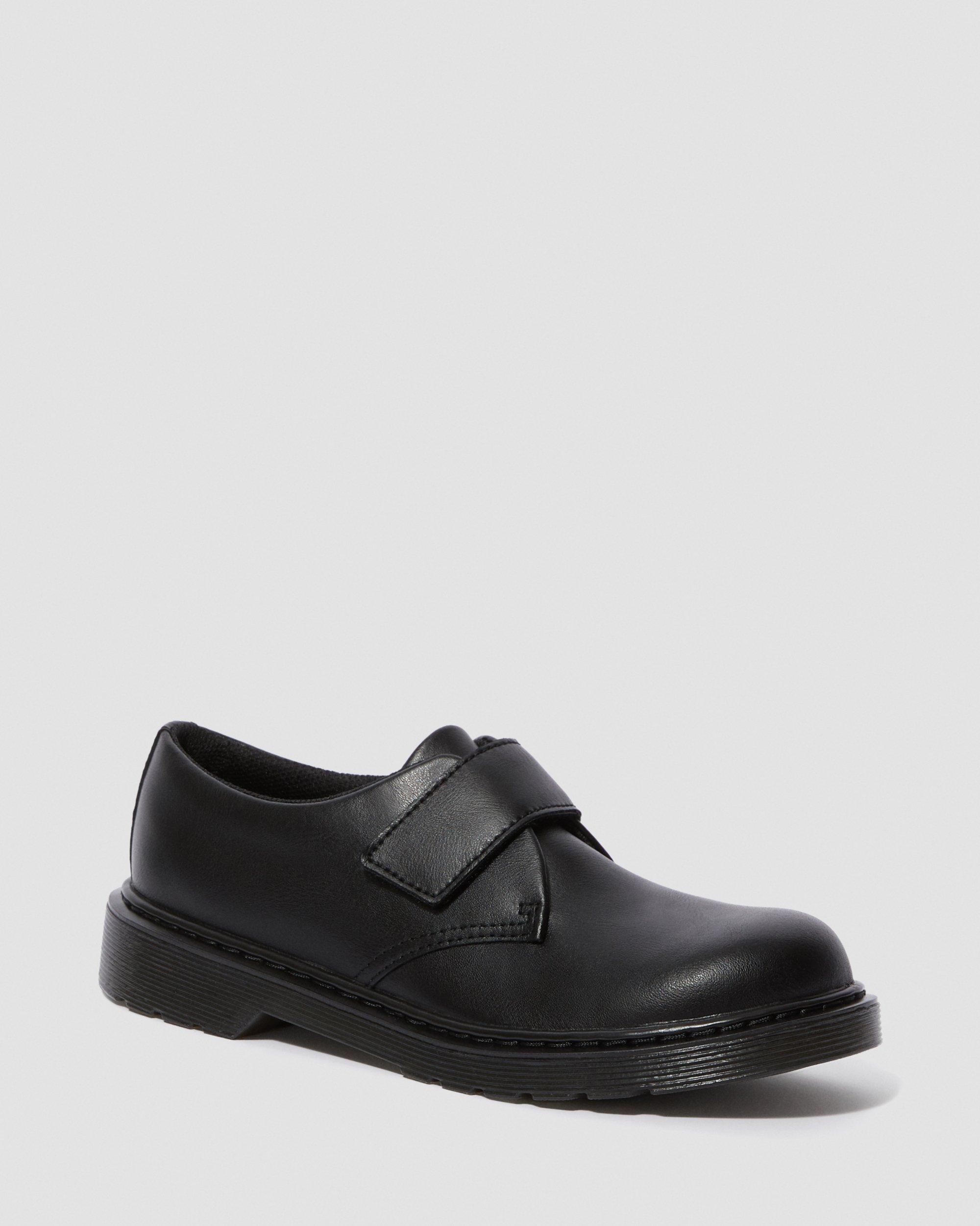 Youth Kamron Velcro Oxford Shoes in Black