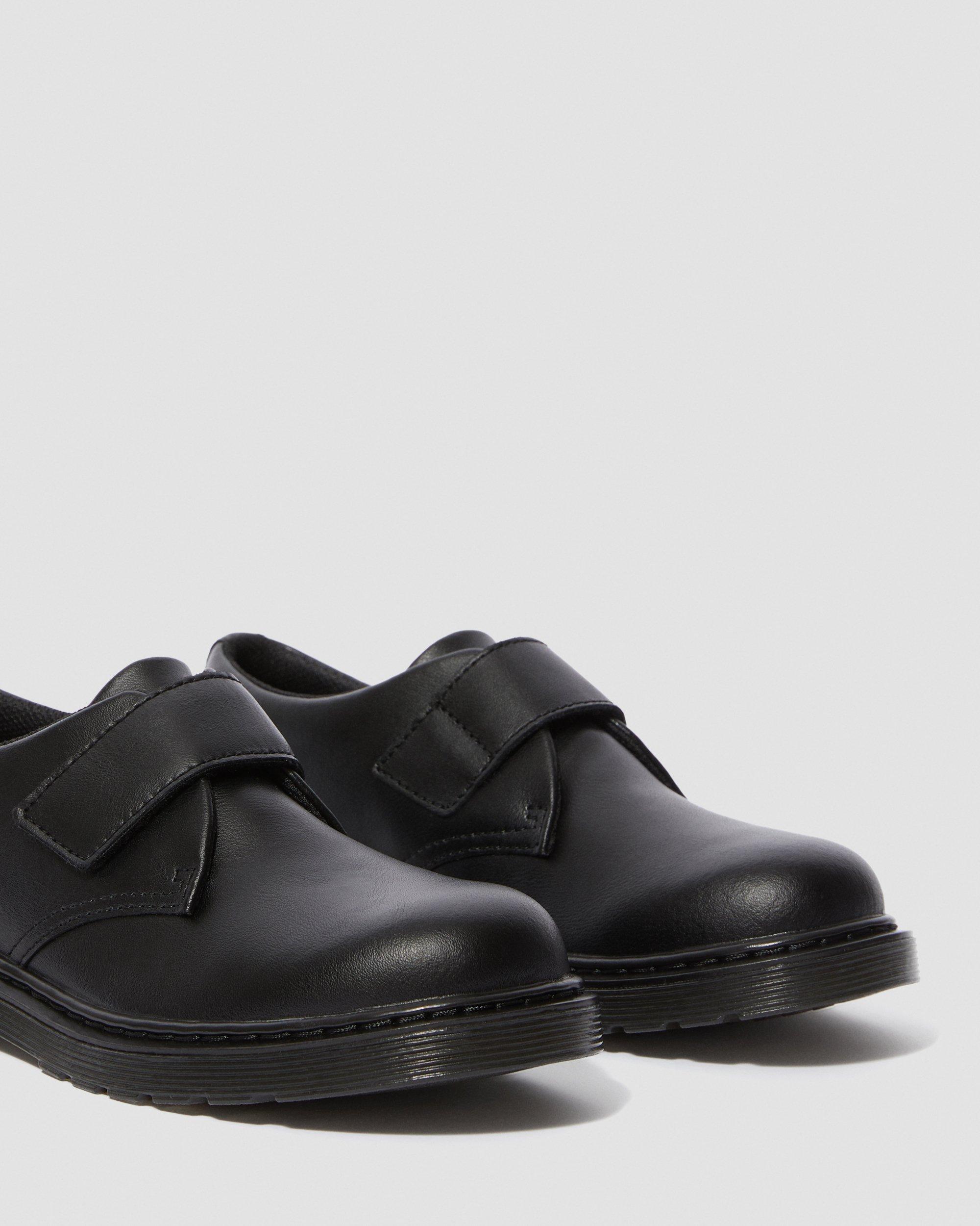 Youth Kamron Velcro Oxford Shoes in Black