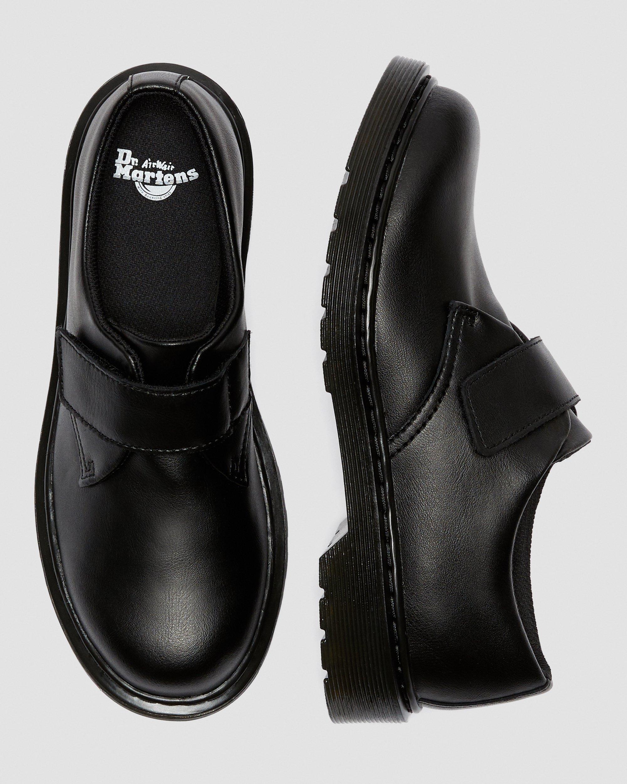 Youth Kamron Velcro Oxford Shoes in Black