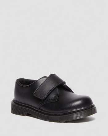 Småbørn Kamron Oxford-sko i læder med velcrorem