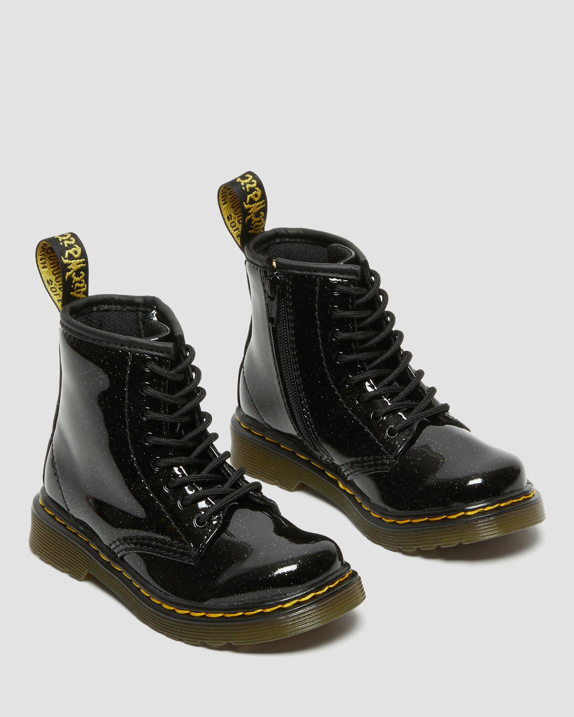 Toddler 1460 Glitter Lace Up Boots in Black | Dr. Martens