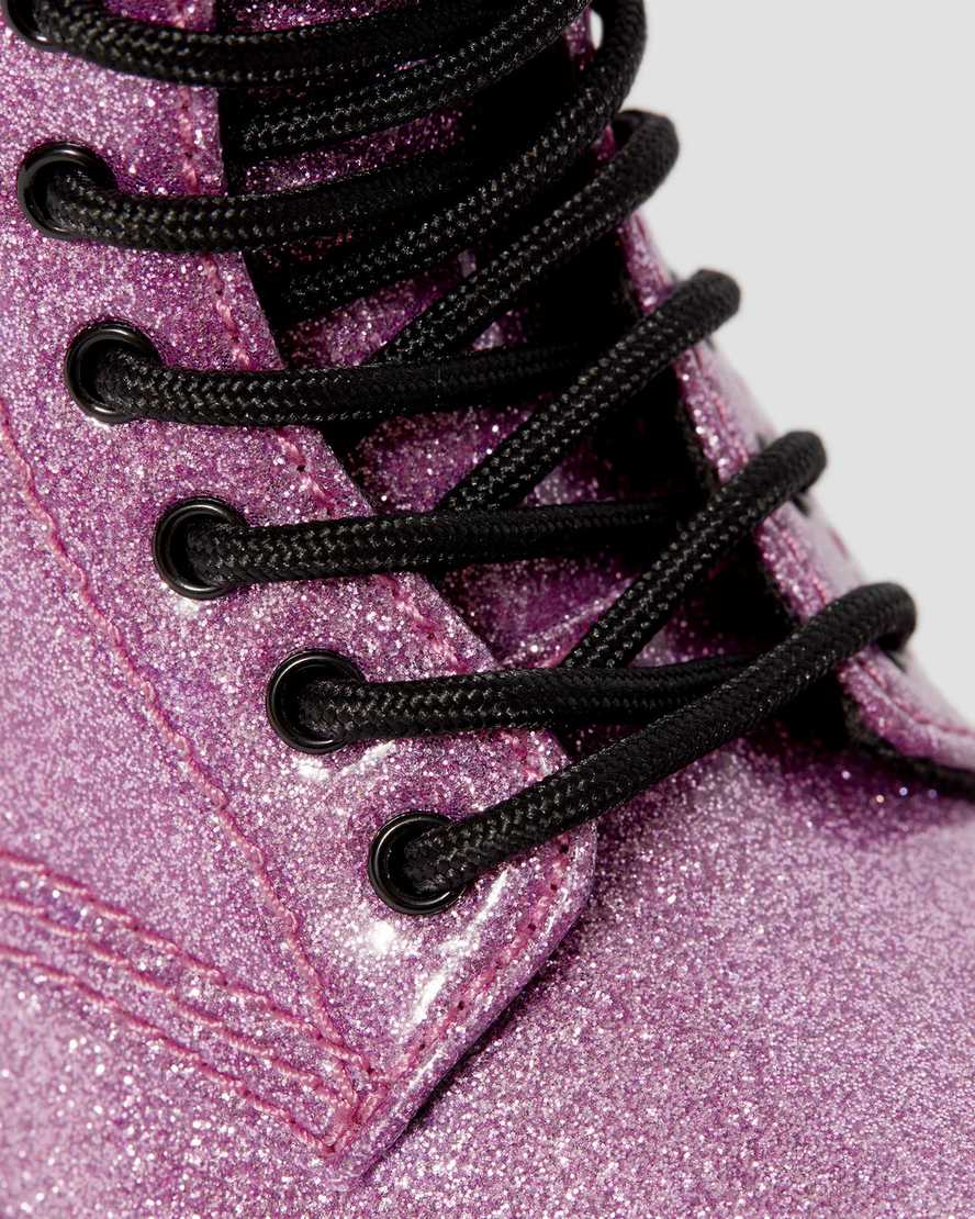 Shop Dr. Martens' Toddler 1460 Glitter Lace Up Boots In Pink