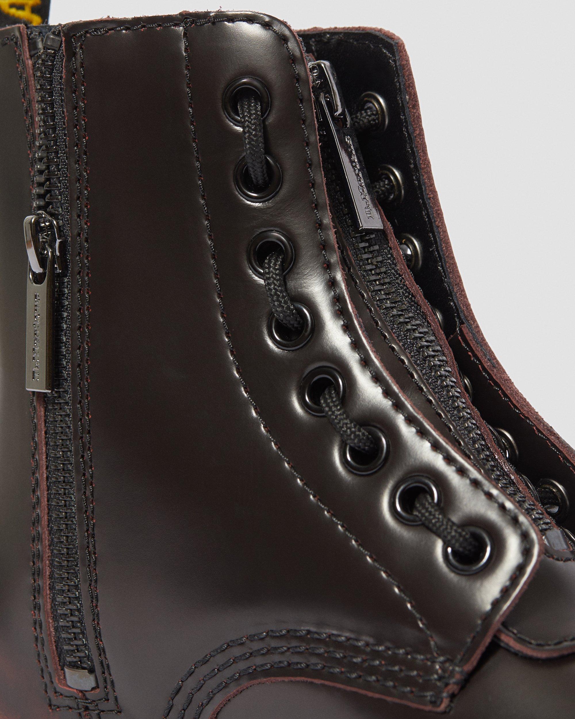 1460 Women's Pascal Leather Zipper Boots Dr. Martens