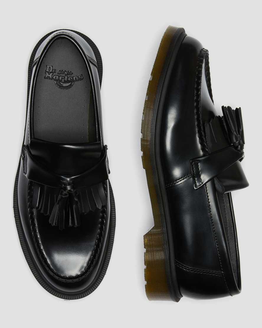 Have learned Mediterranean Sea Murmuring Adrian Smooth Leather Tassel Loafers | Dr. Martens