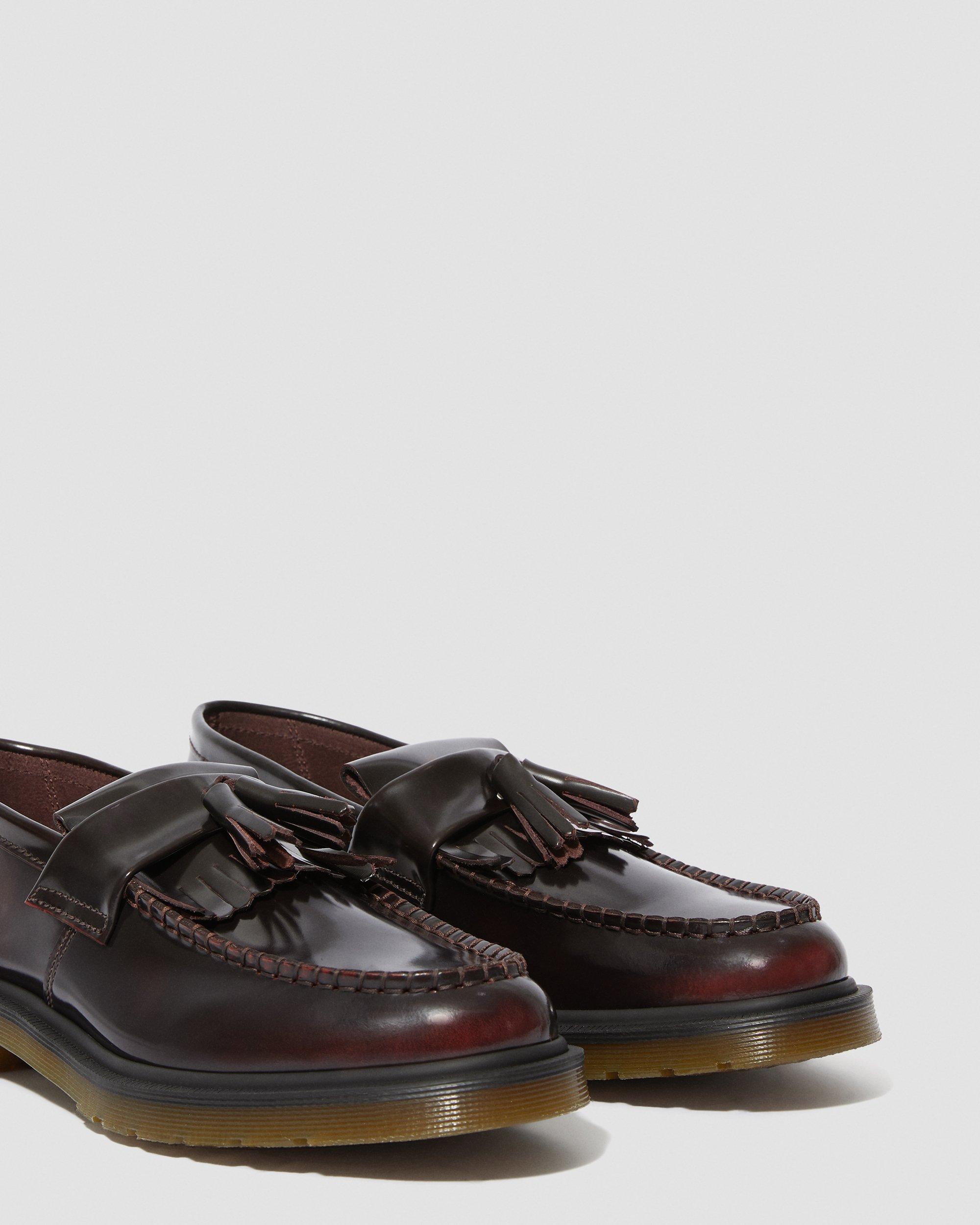 brown doc marten loafers