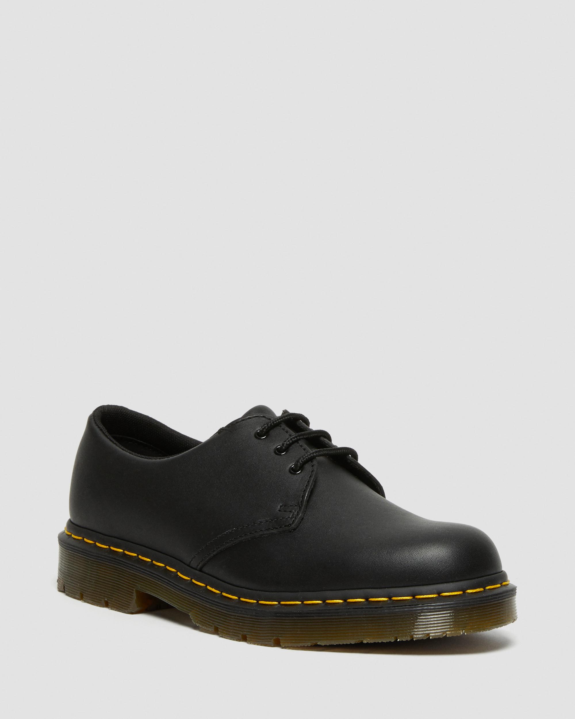 1461 Slip Resistant Leather Oxford Shoes in Black