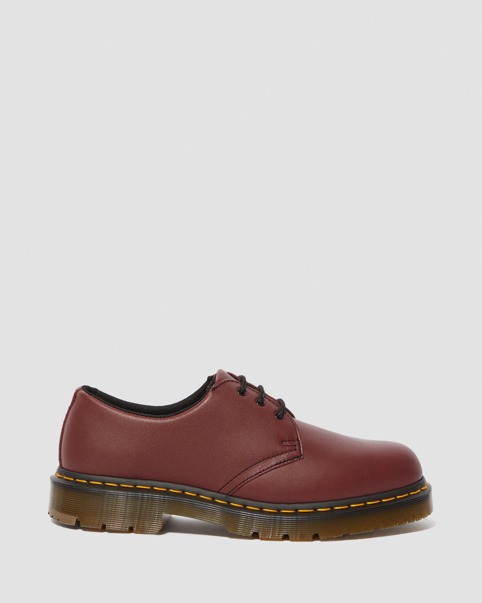 1461 Slip Resistant Leather Oxford Shoes in CHERRY RED | Dr. Martens™