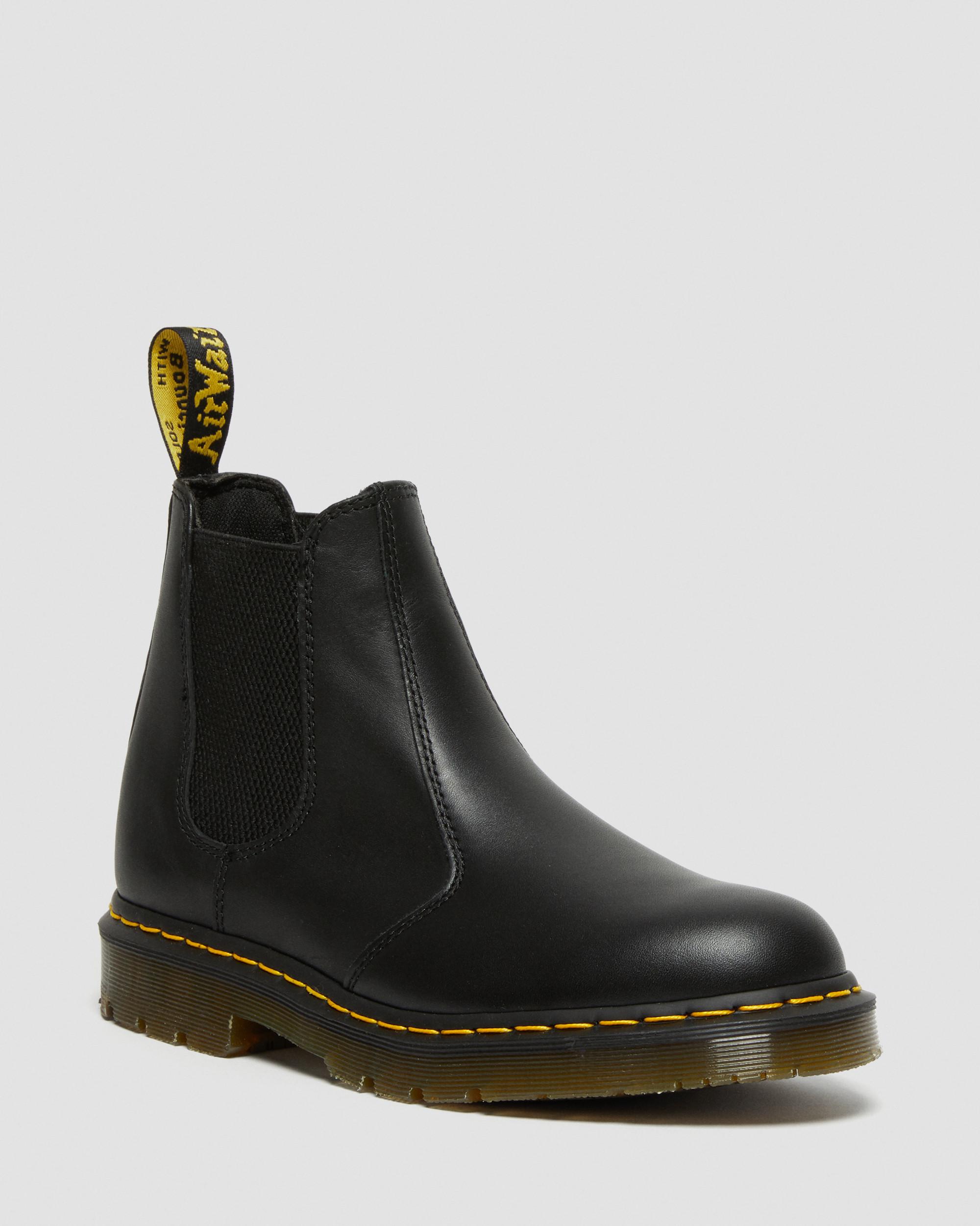 2976 Slip Resistant Leather Chelsea Boots in Black