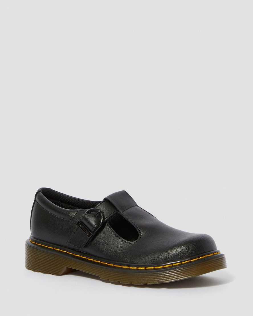 JUNIOR POLLEY LEATHER MARY JANES | Dr Martens