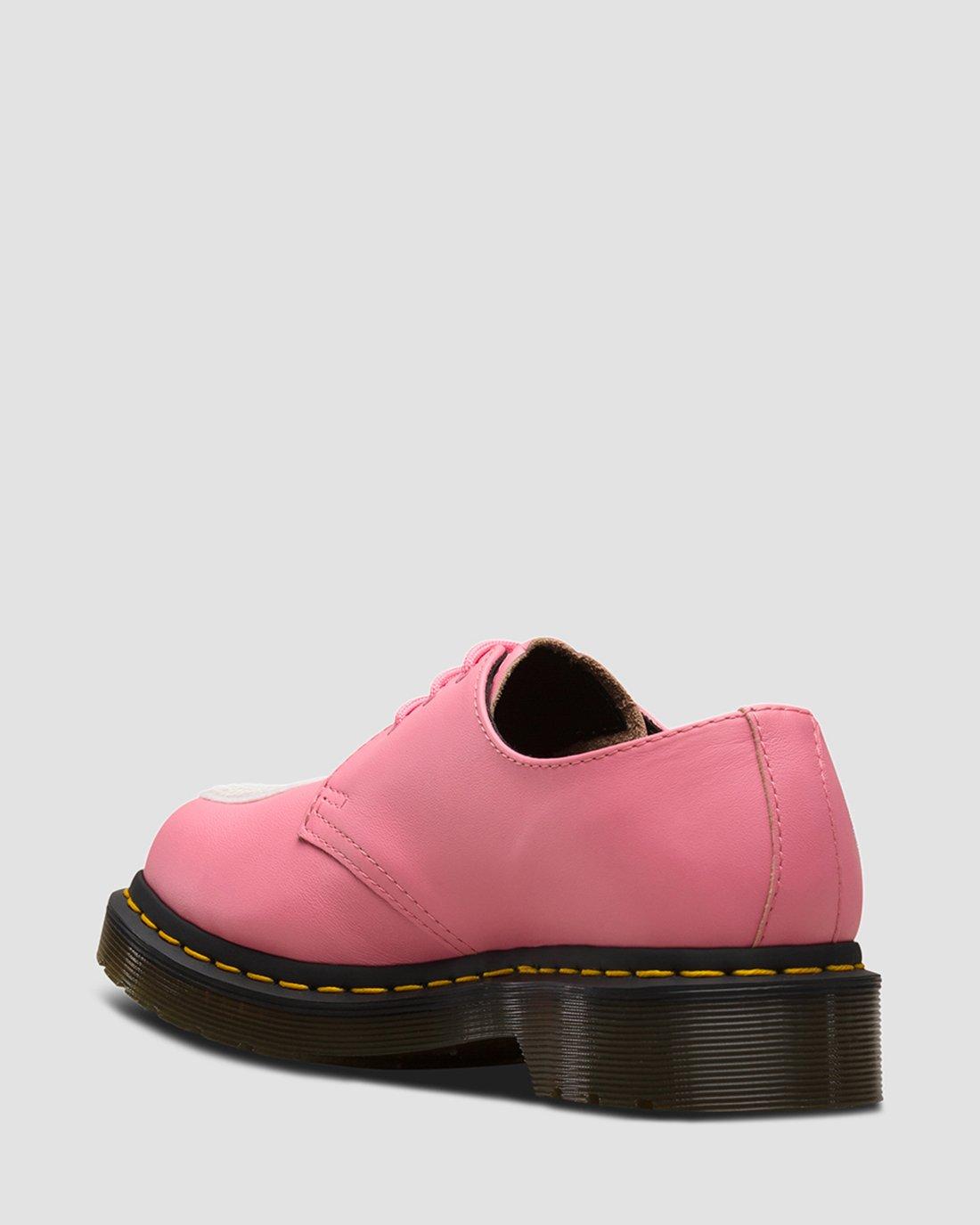 1461 Sequin Hearts in GERANIUM PINK+WHITE | Dr. Martens™
