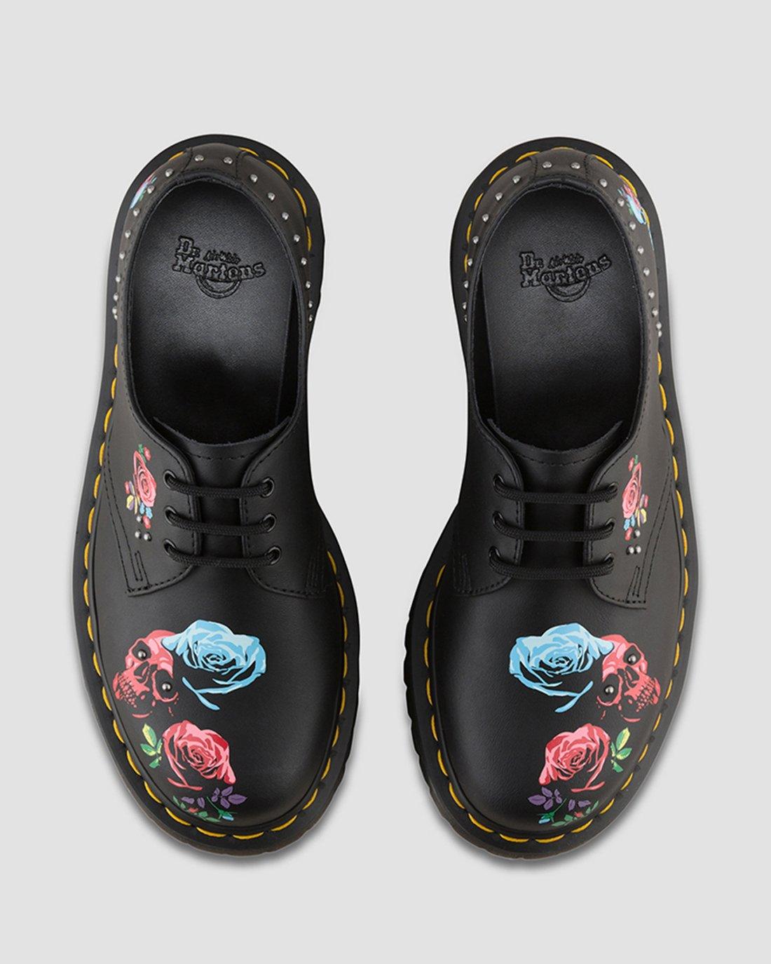 1461 Rose Bex in BLACK+MULTI | Dr. Martens™
