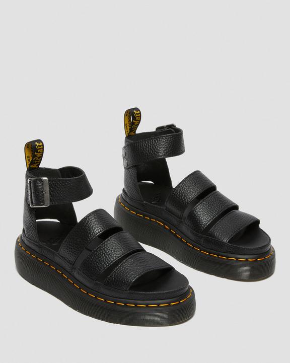 Clarissa II Quad Gemalen Nappa Leren Platform SandalenClarissa II Quad Gemalen Nappa Leren Platform Sandalen Dr. Martens