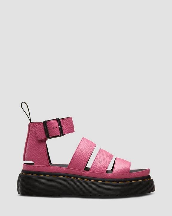 Clarissa II Quad Gemalen Nappa Leren Platform Sandalen Dr. Martens