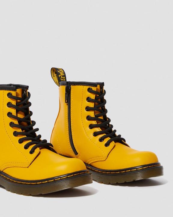 Junior 1460 Leather Lace Up Boots in Yellow | Dr. Martens Junior 1460 Leather Lace Up Boots in Yellow | Dr. Martens