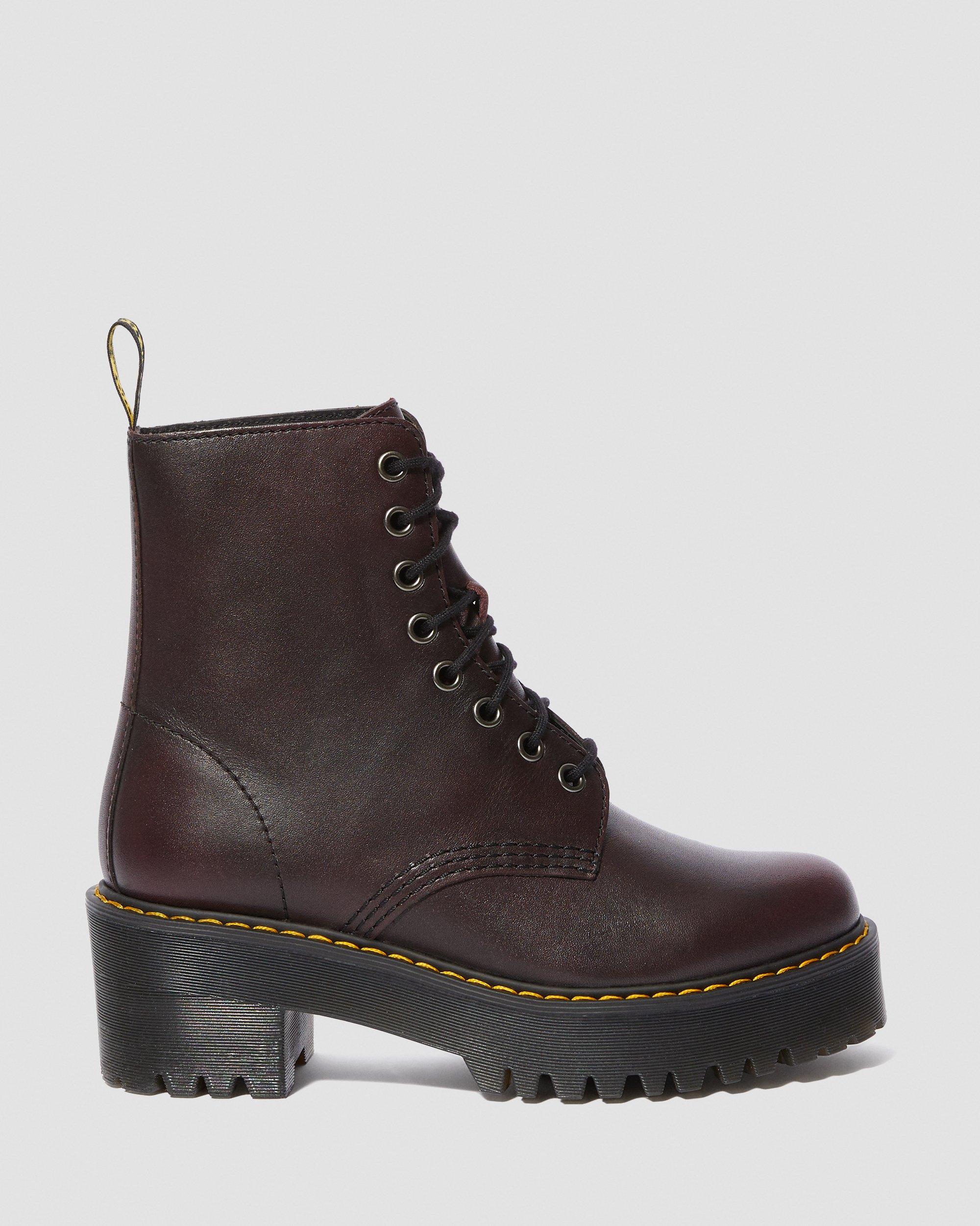 Gespierd De lucht Oost Shriver Hi Women's Vintage Leather Heeled Boots | Dr. Martens