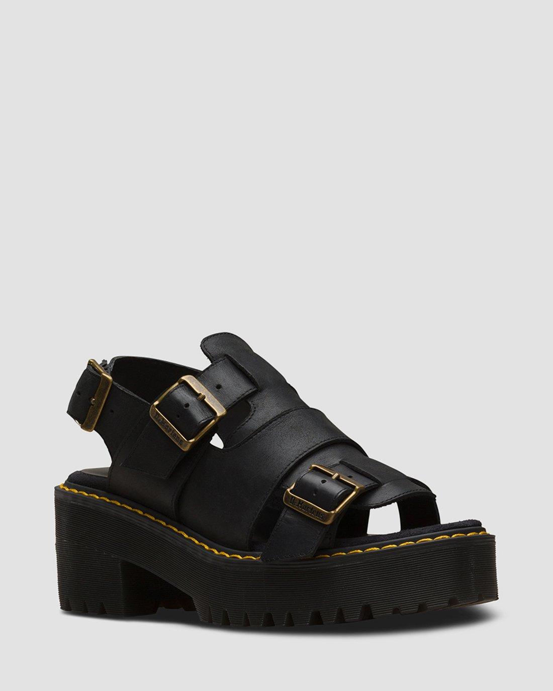 ARIEL HEELED SANDALS in BLACK | Dr. Martens™