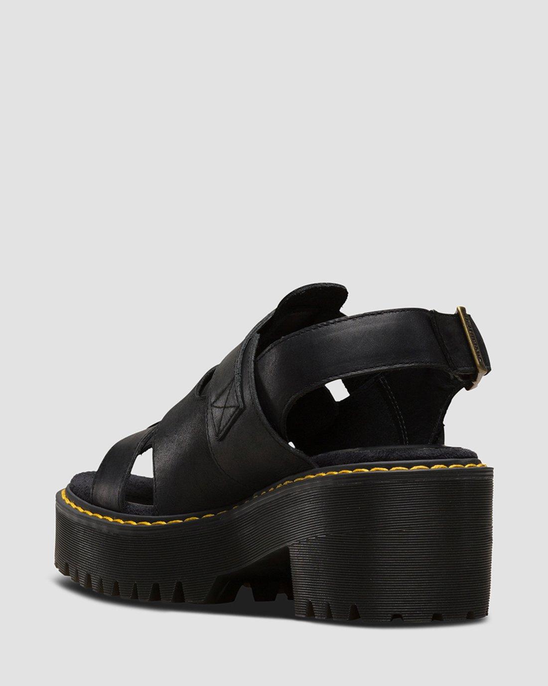 Dr.Martens ARIEL UK6 25cm 厚底レザーサンダル ブラック Dr.Martens