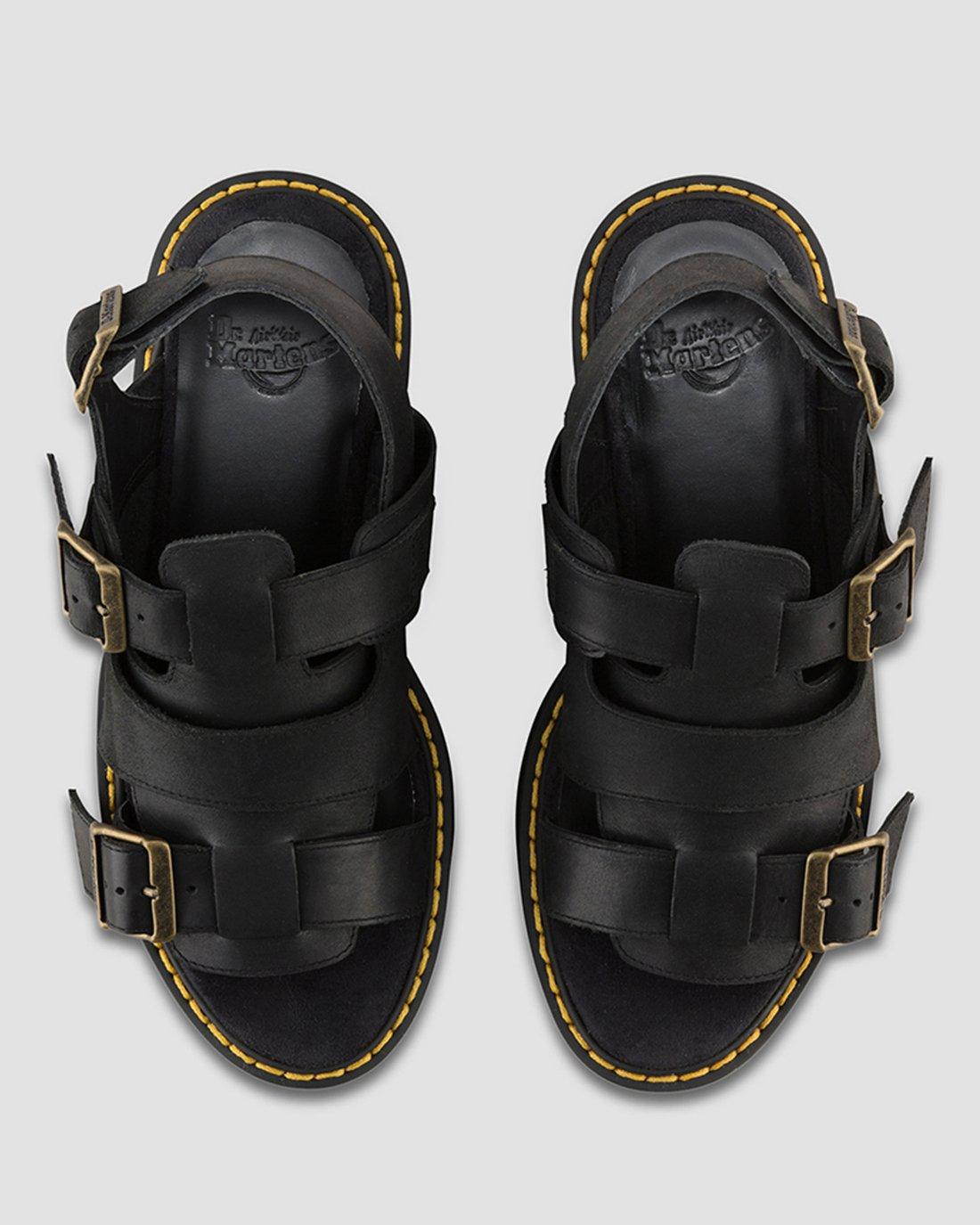 Dr. Martens Ariel ブラック サンダル UK5 Ariel Wyoming in BLACK | Dr. Martens™
