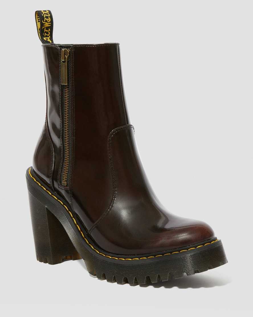 MAGDALENA II ARCADIA LEATHER ZIP BOOTS | Dr Martens