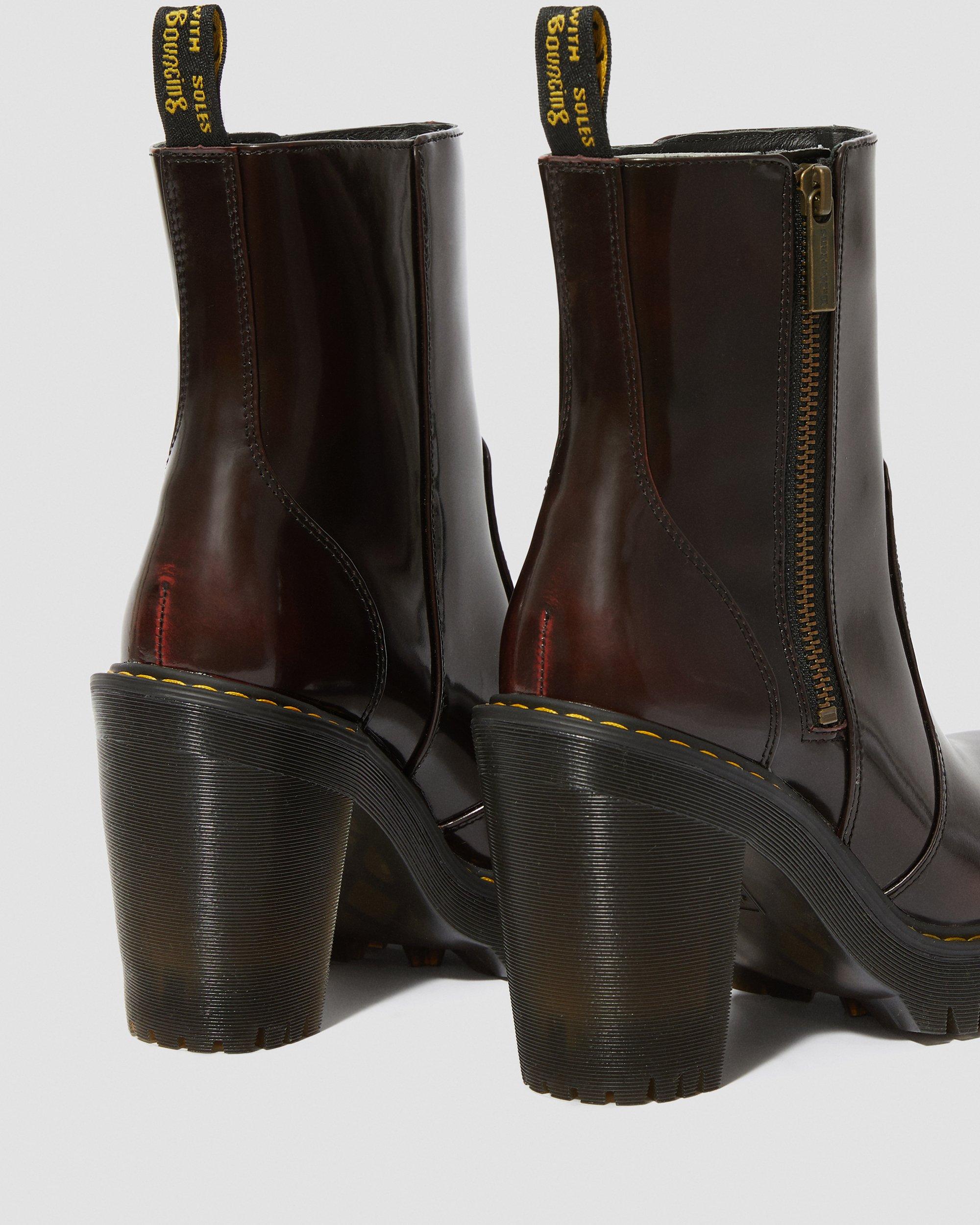 MAGDALENA II ARCADIA LEATHER ZIP BOOTS Dr. Martens