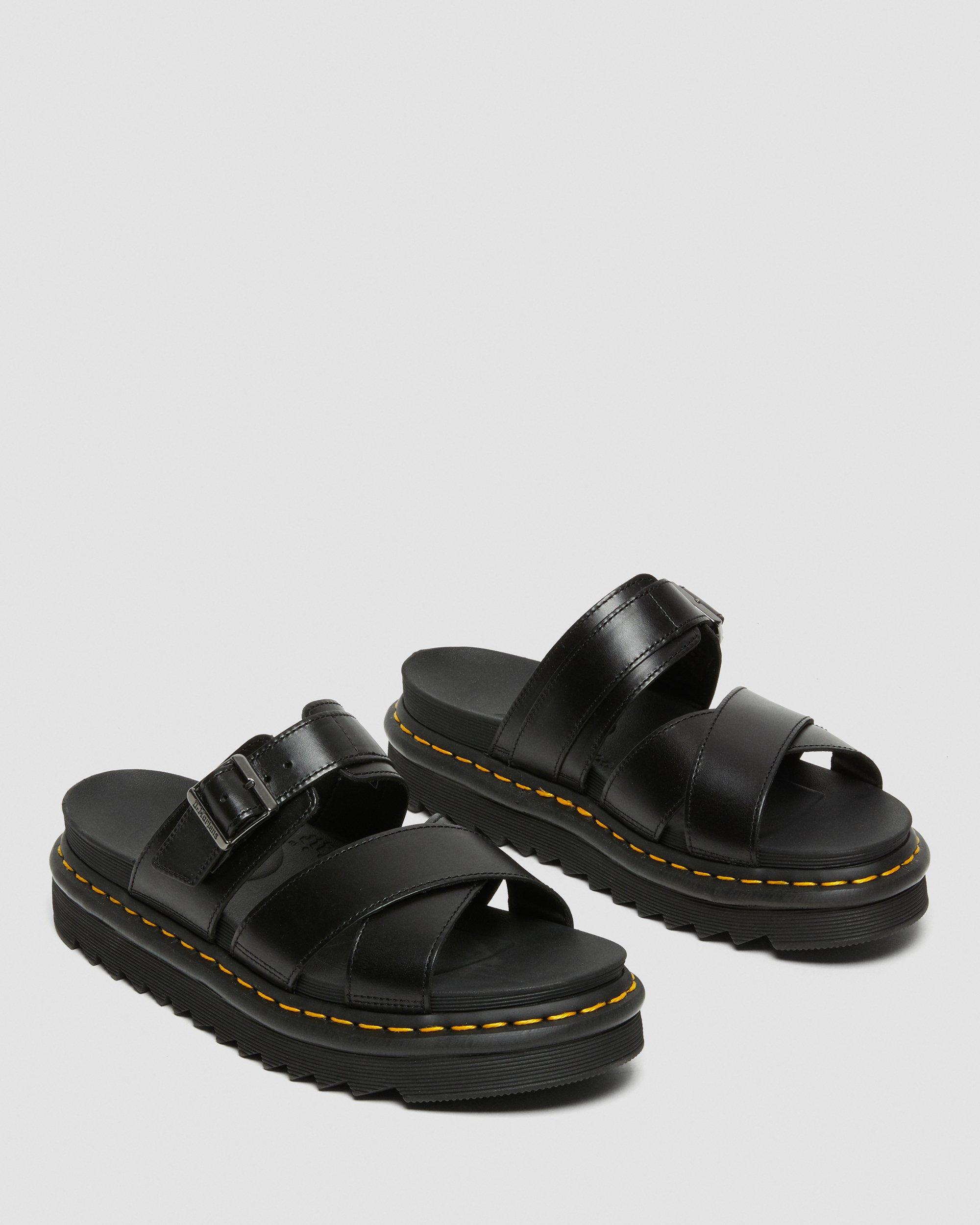 Ryker Leather Strap Slide Sandals | Dr. Martens