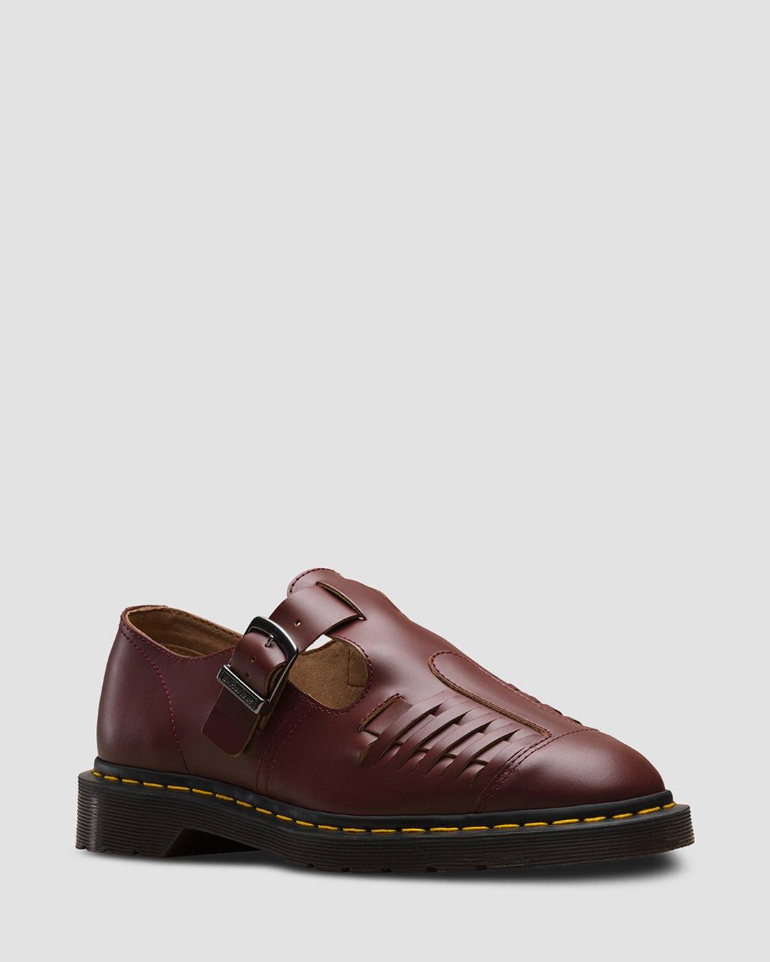 Sandales Dr. Martens Mica Oxblood - Cuir Véritable, Slip-on à Boucle, Neuves En Boîte