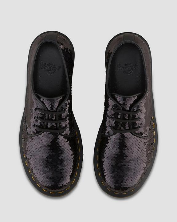 Zapatos de piel 1461 con lentejuelas reversibles Dr. Martens