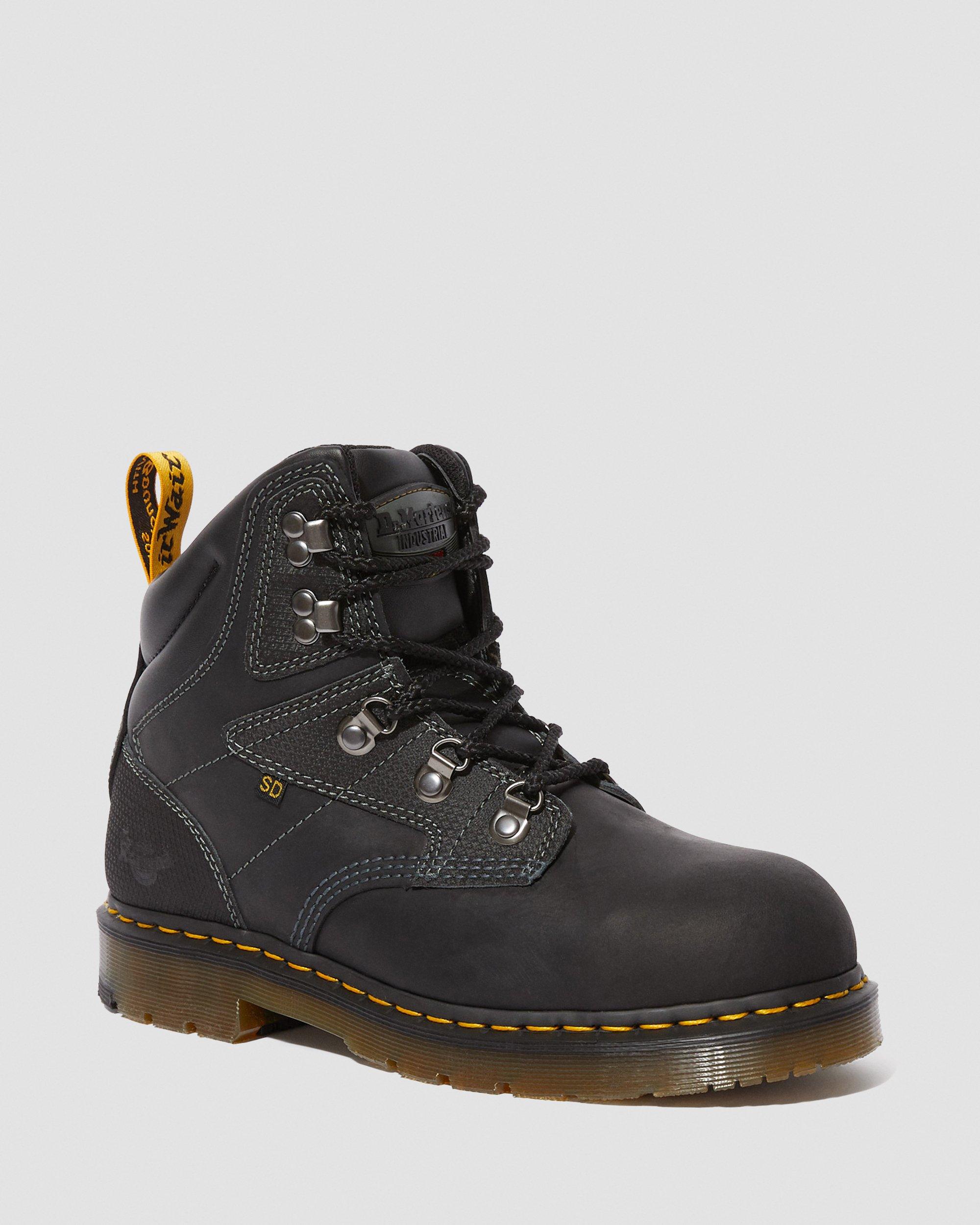 Earlstoke Steel Toe Work Boots in BLACK | Dr. Martens™