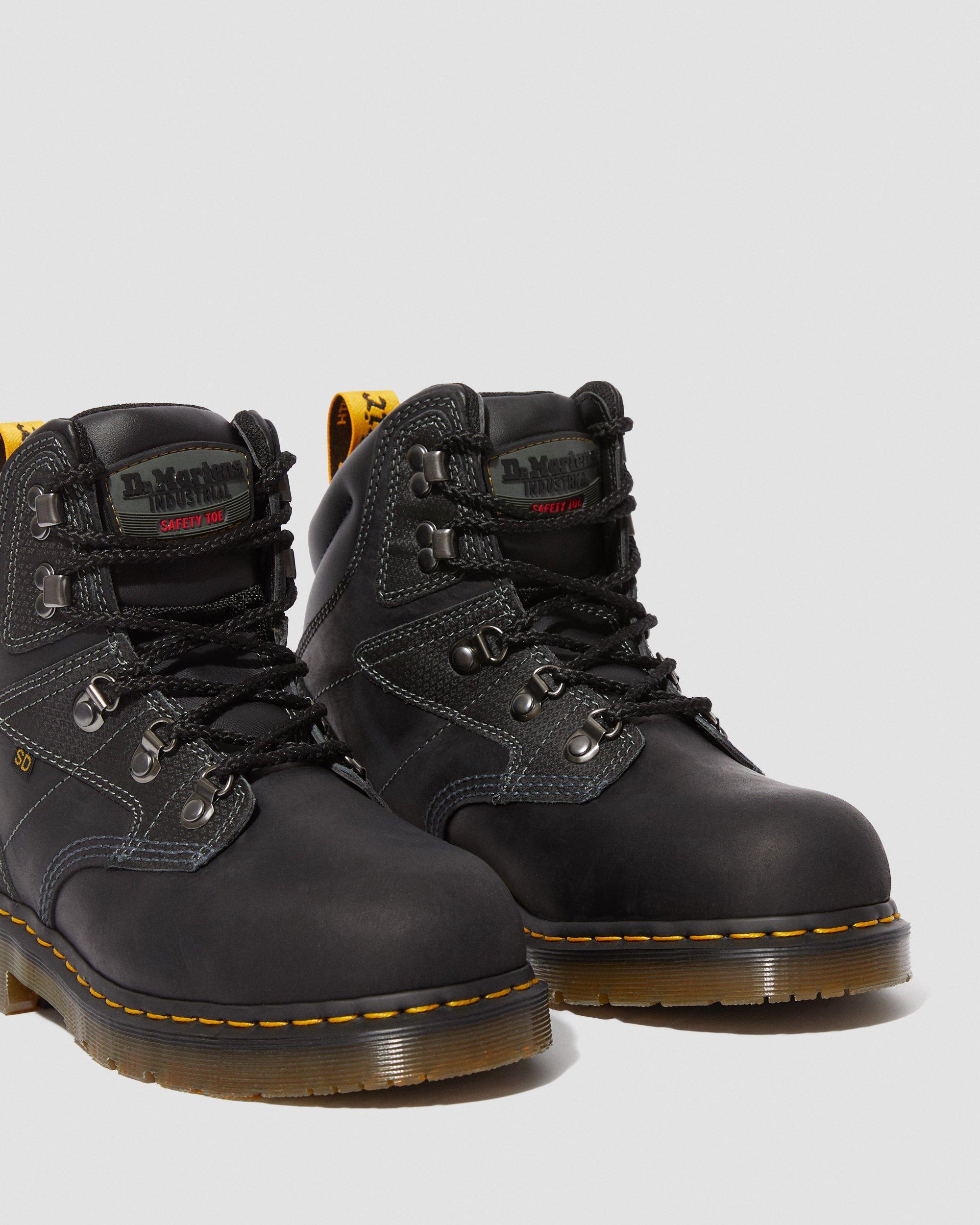 Earlstoke Steel Toe Work Boots in BLACK | Dr. Martens™