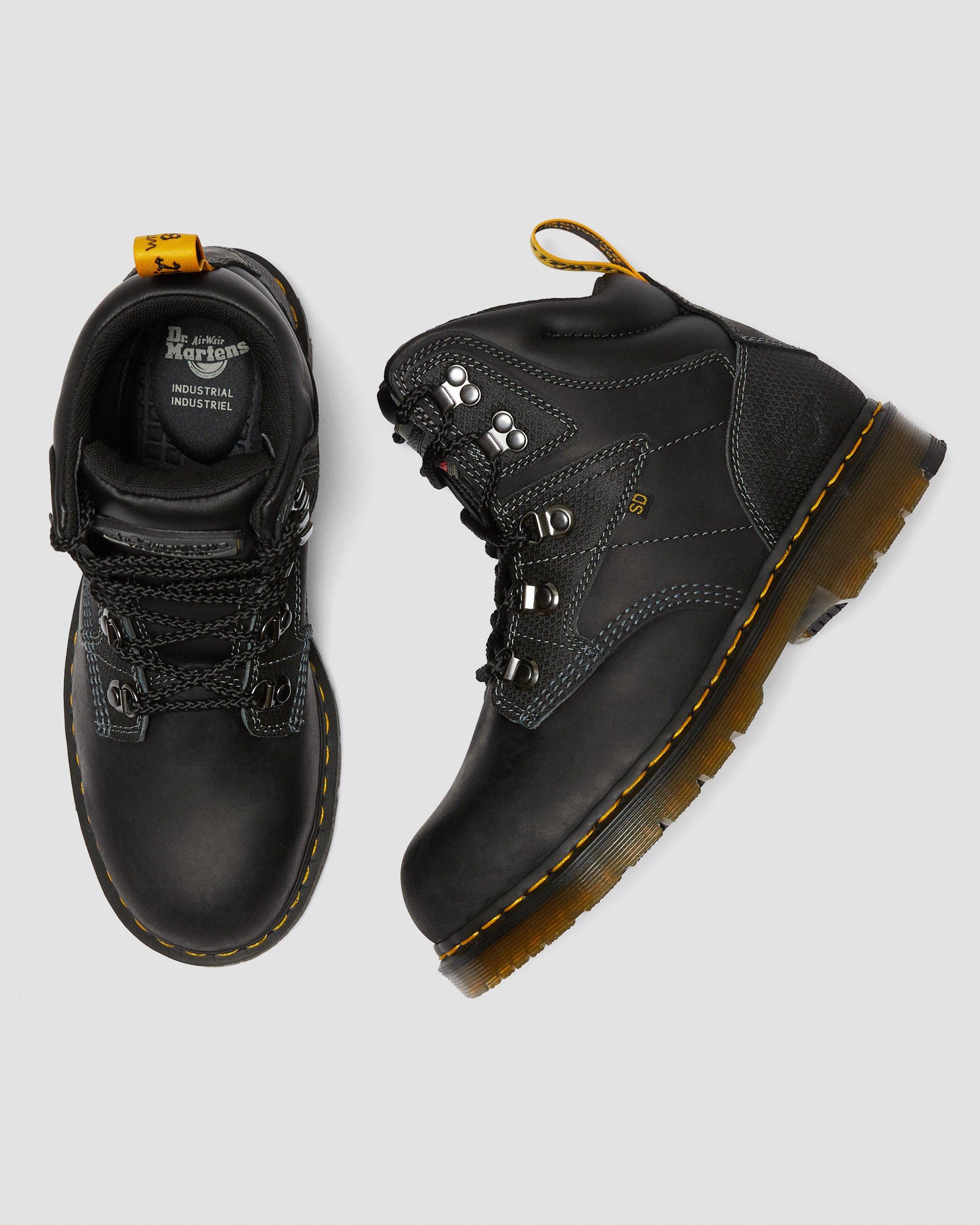 Earlstoke Steel Toe Work Boots in BLACK | Dr. Martens™