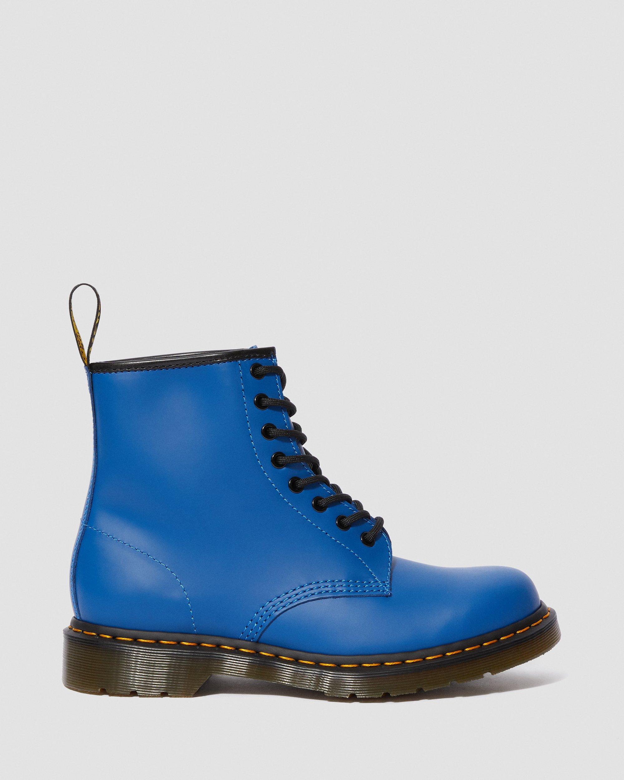 1460 Smooth Leather Lace Up Boots in BLUE | Dr. Martens™