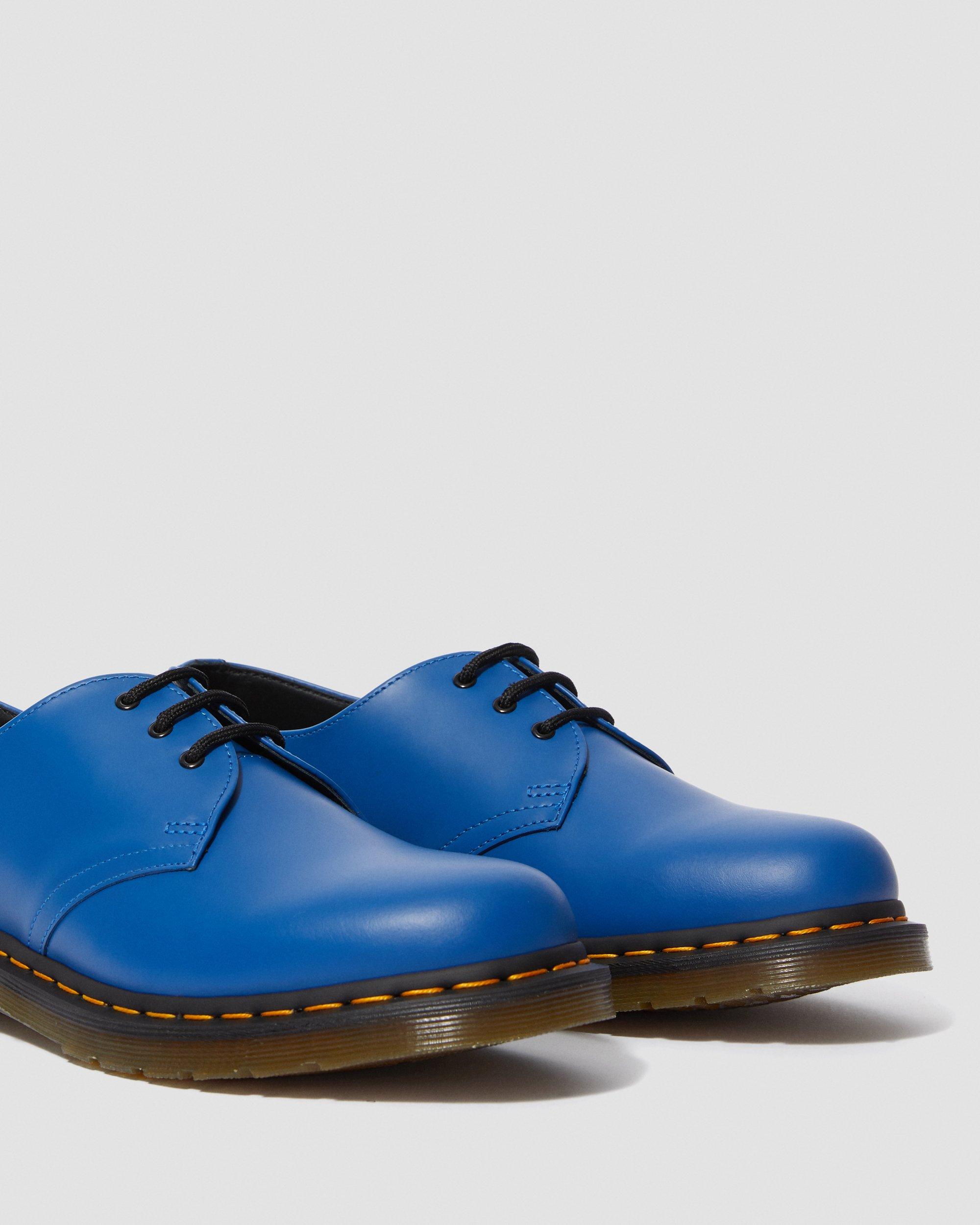 1461 Smooth Leather Oxford Shoes in Blue | Dr. Martens