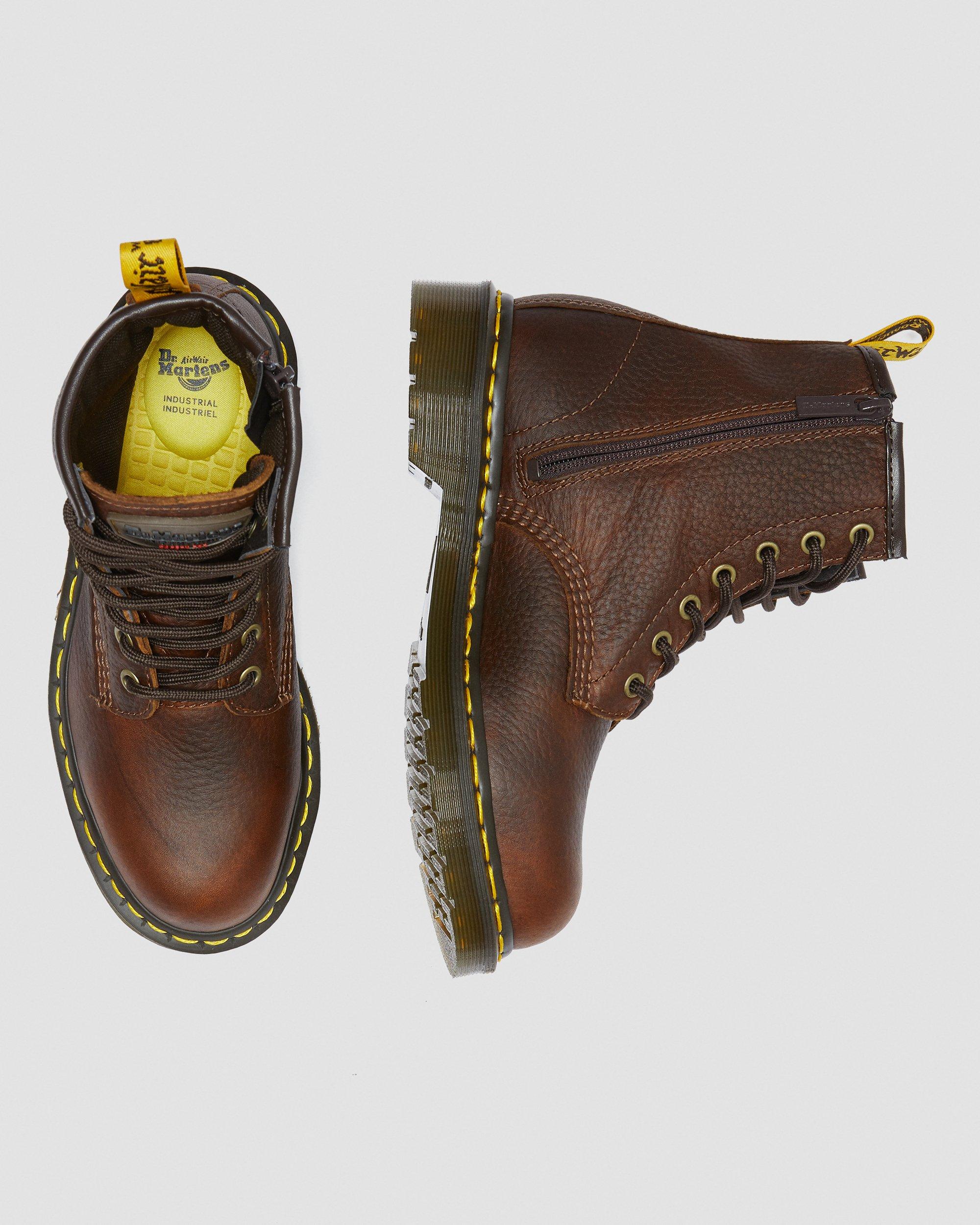 Maple Zip Women's Steel Toe Work Boots in TEAK | Dr. Martens™