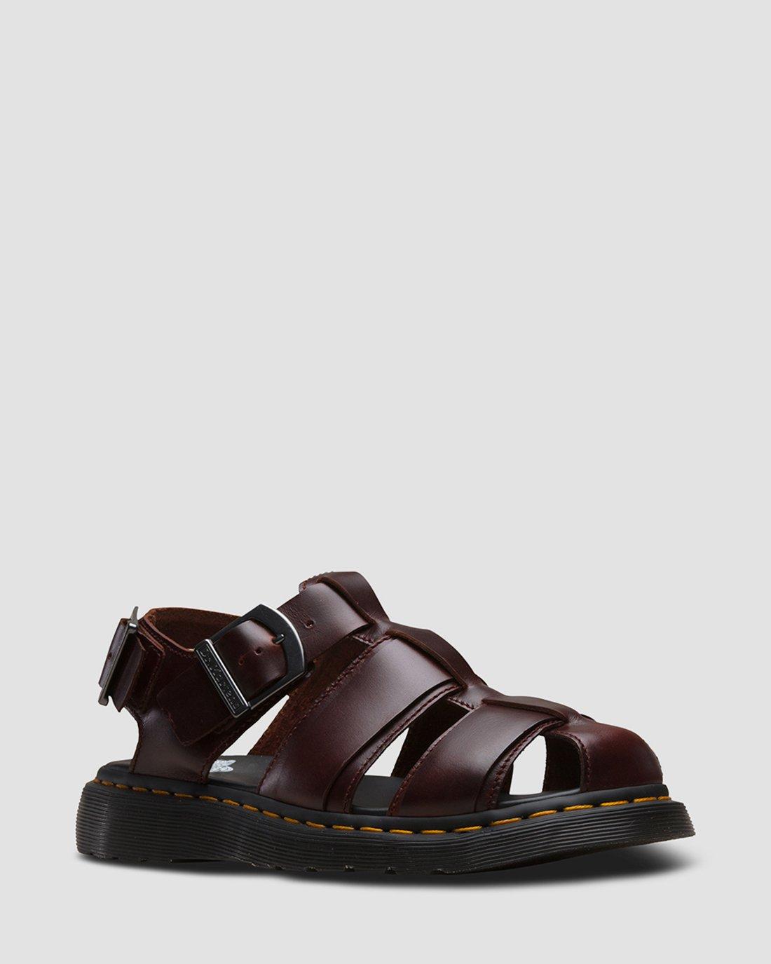 KASSION LEATHER SANDALS in CHARRO | Dr. Martens™