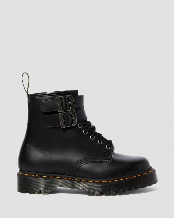1460 Smooth Leather Buckle Boots in Black | Dr. Martens 1460 Smooth Leather Buckle Boots in Black | Dr. Martens