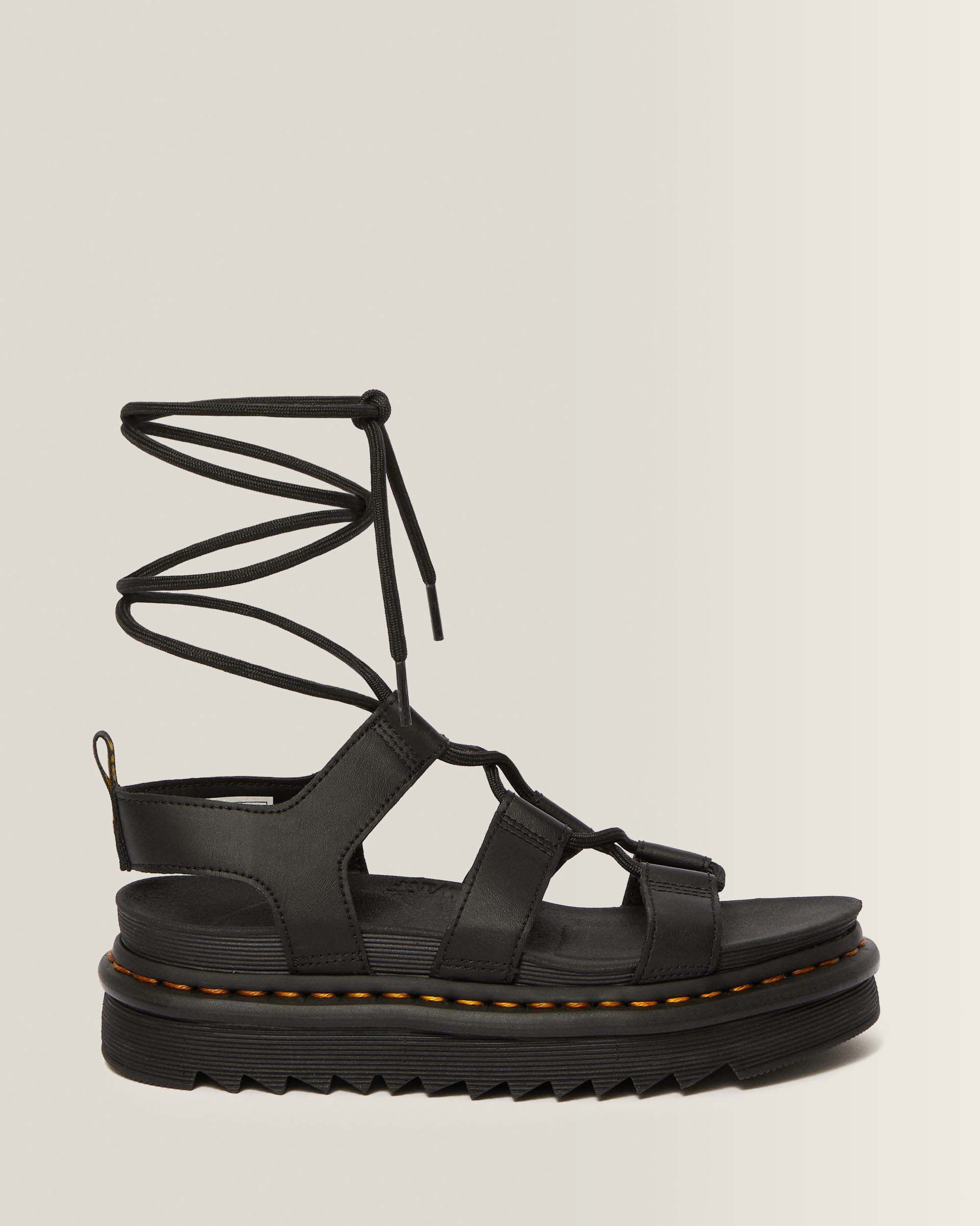 Nartilla Hydro Leather Lace Up Gladiator Sandals product image
