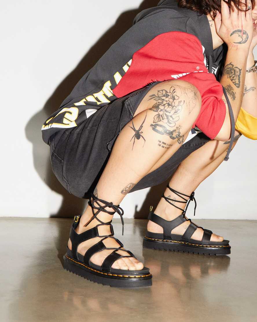 Nartilla Women's Leather Gladiator Sandals | Dr Martens