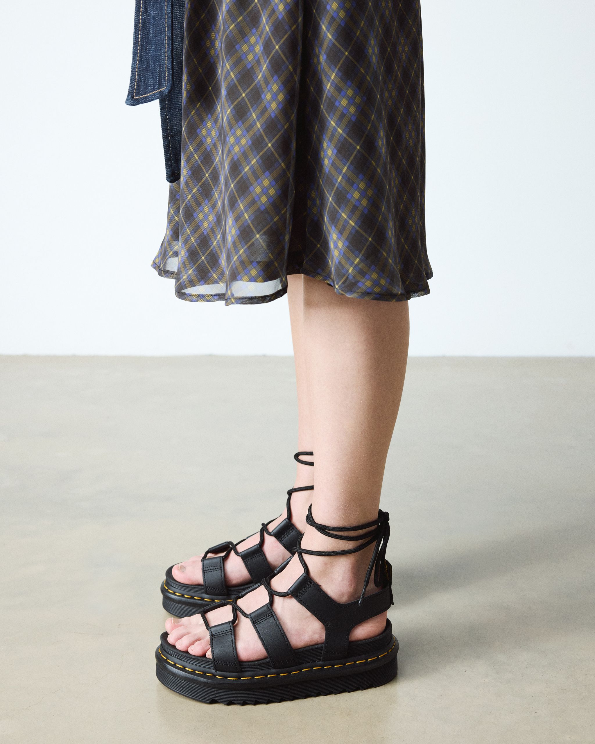 Nartilla Hydro Leather Lace Up Gladiator Sandals product image