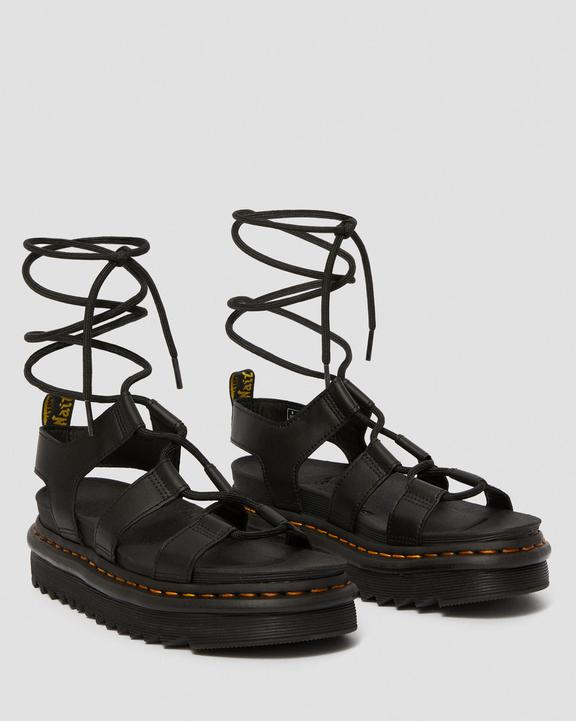 Nartilla Hydro Leather Lace Up Gladiator Sandals BlackNartilla Hydro Leather Lace Up Gladiator Sandals Dr. Martens