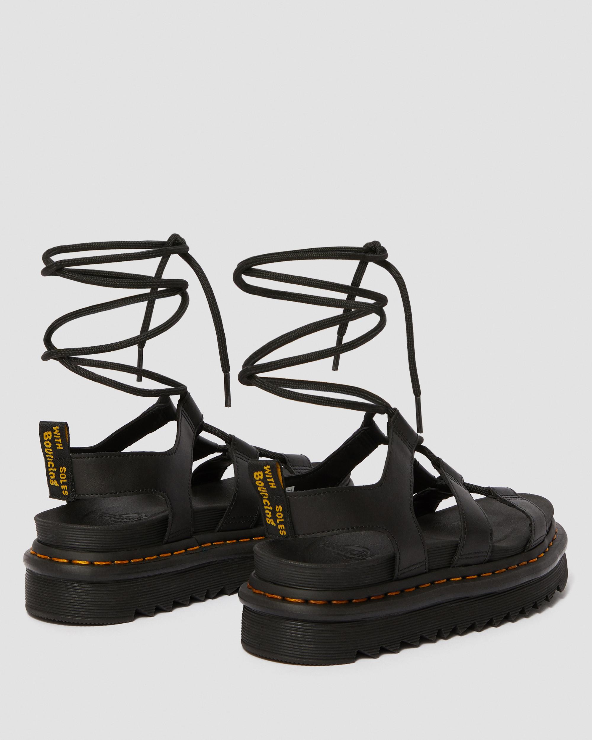 Nartilla Women's Leather Gladiator Sandals | Dr. Martens