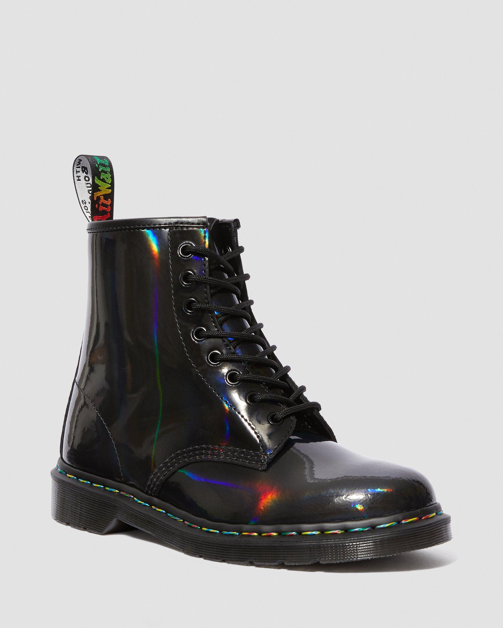 1460 Rainbow Patent in BLACK | Dr. Martens™