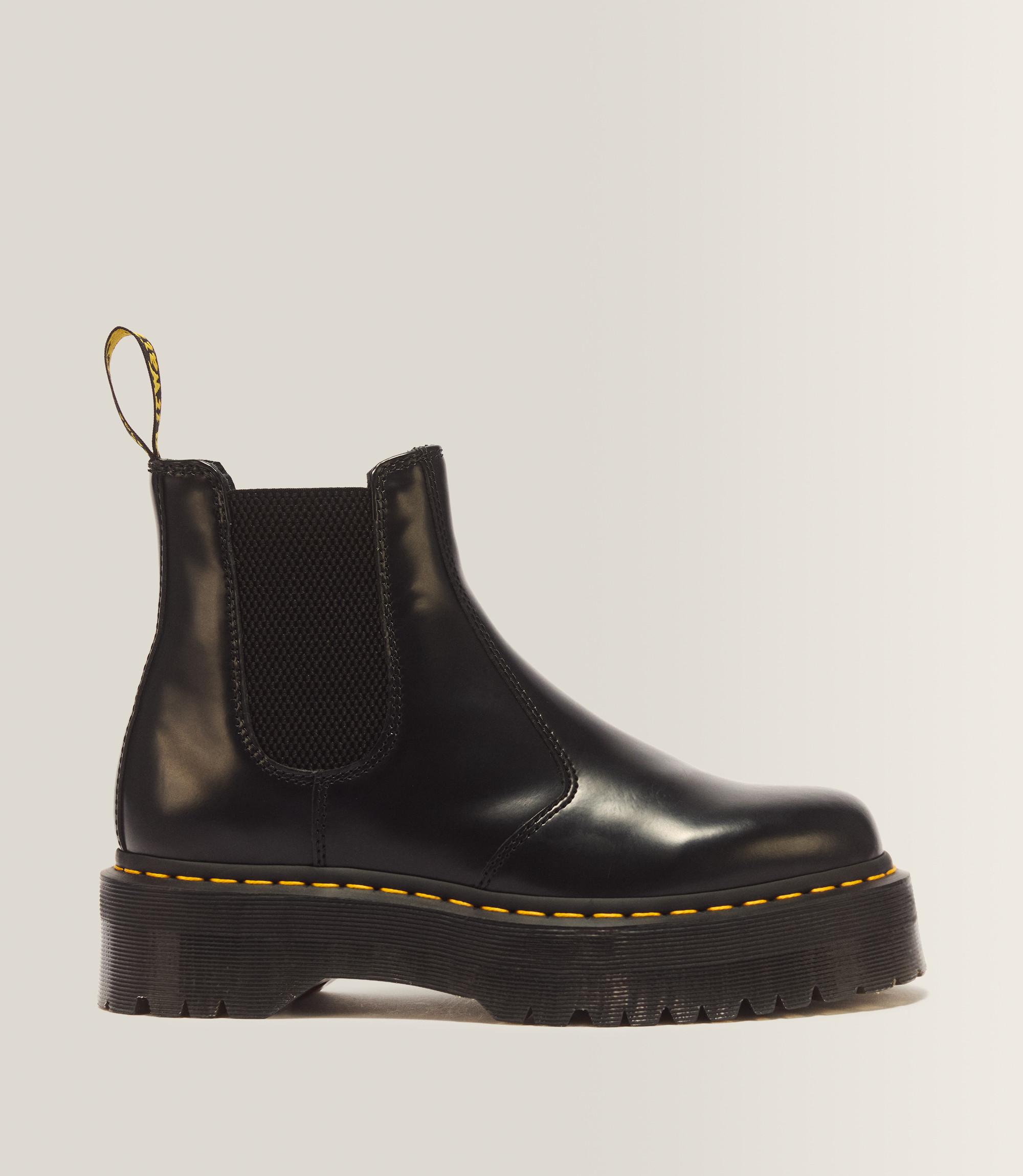 2976 Smooth Leather Platform Chelsea Boots