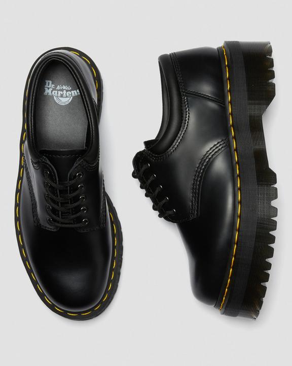 8053 Quad-platformsko i Smooth læder8053 Quad-platformsko i Smooth læder Dr. Martens