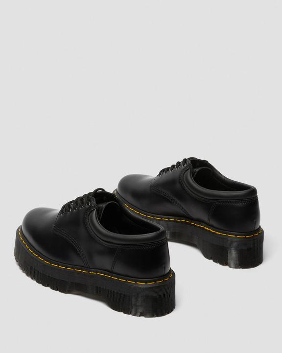 Chaussures plateformes Quad 8053 en cuir Smooth en noirChaussures plateformes Quad 8053 en cuir Dr. Martens