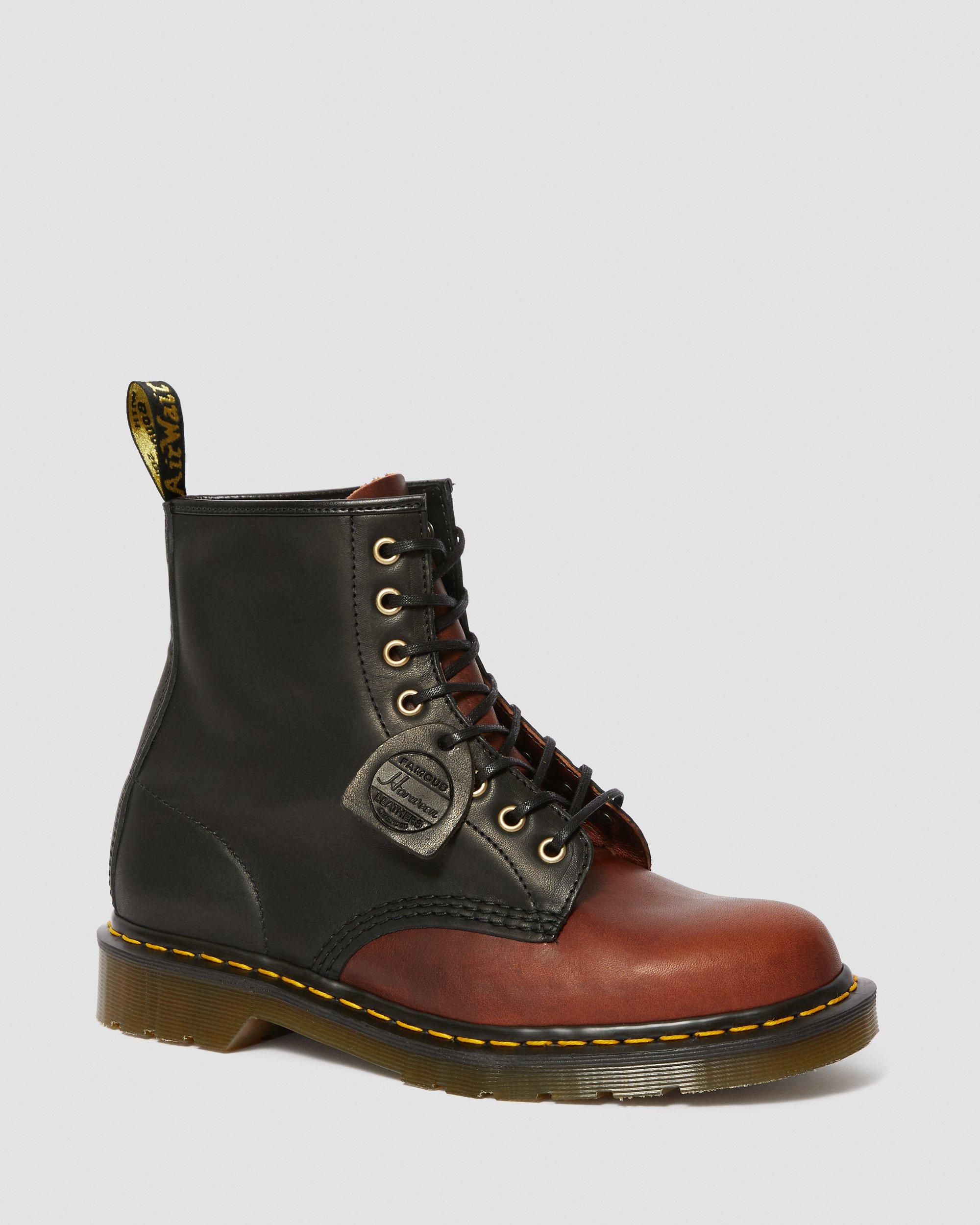 Dr．Martens イングランド製Horween Leather 1460 1460 Made In England Horween Leather Boots in BLACK+MOCHA | Dr